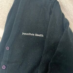 Navy Penn state health button down cardigan